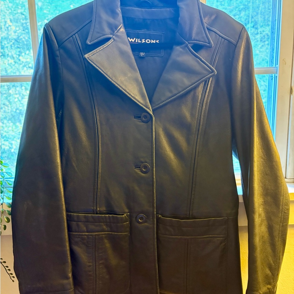 Wilson Women's Classic Black Leather Jacket